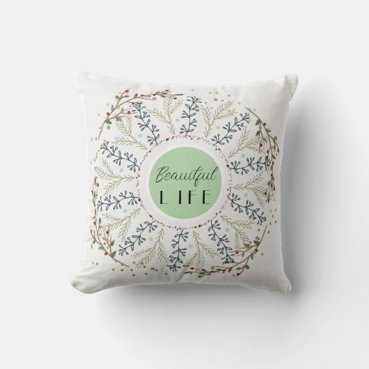 緑 クッション (正面)