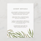 緑 |ゲスト詳細エンクロージャカード エンクロージャーカード (正面)