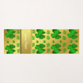 緑，シャムロック，金ゴールド，光沢，文字，サンタペトリック ヨガマット (裏面(横))