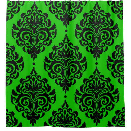 緑 シャワーカーテン (正面)