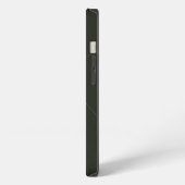 緑、シンプル自然エレガント抽象芸術 iPhoneケース (左側面)