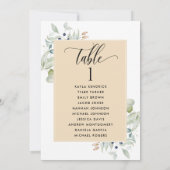 緑、シーティングプランカード（ゲスト名、タン付） (裏面)