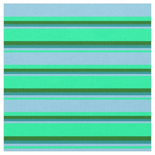緑、スカイブルー、濃いシアン、濃い緑の色 ファブリック (クローズアップ)