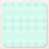 緑 スクエアペーパーコースター (正面)