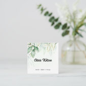 緑 スクエア名刺 (スタンド正面)