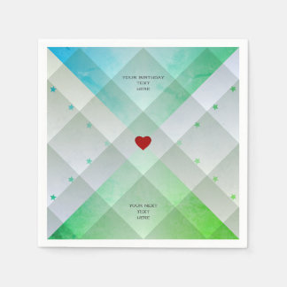 緑 スタンダードカクテルナプキン