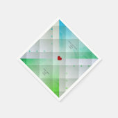 緑 スタンダードカクテルナプキン (角)