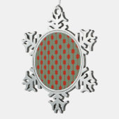 緑 スノーフレークピューターオーナメント (右)