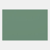 緑、セージ、黄色のモロッコパターン ラッピングペーパーシート (正面2)