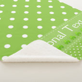 緑、ドット、シャムロック シェルパブランケット (3/4)