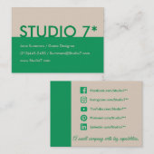 緑 – ナチュラルシリーズ 名刺 (正面/裏面)