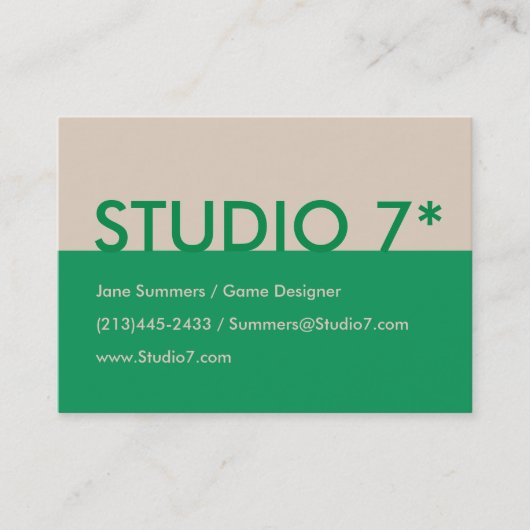 緑 – ナチュラルシリーズ 名刺 (正面)