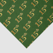 緑、フェイク金ゴールド15番目(15番目)のイベント 薄葉紙 (詳細)