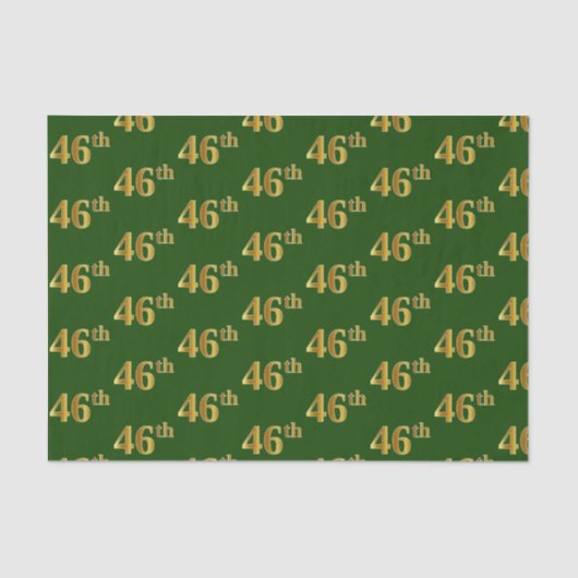 緑、フェイク金ゴールド46位(46位)イベント 薄葉紙 (正面)