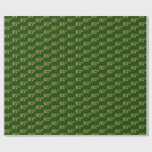 緑、フェイク金ゴールド85位（85位）イベント ラッピングペーパー (フラット)