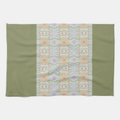 緑(フローラデザイン) キッチンタオル (横)