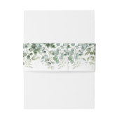 緑 |ホワイトモノグラム結婚ズ 招待状ベリーバンド (裏面例)