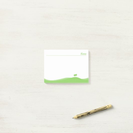 緑 ポストイット (デスク上)