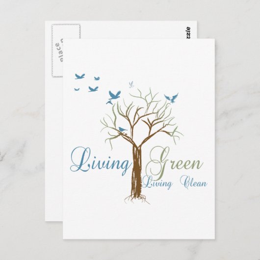 緑 ポストカード (正面/裏面)