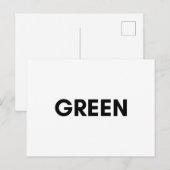 緑 ポストカード (正面/裏面)