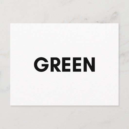 緑 ポストカード (正面)