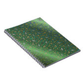 緑，ミュージカル+メモ，ラグジュアリー，金ゴールド, 王室の,エレガント, ノートブック (右側)