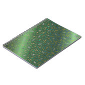 緑，ミュージカル+メモ，ラグジュアリー，金ゴールド, 王室の,エレガント, ノートブック (左側)