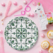 緑，モロッコ，モザイク， ペーパープレート (パーティー)