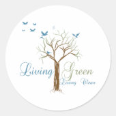 緑 ラウンドシール (正面)