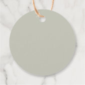 緑、ロマンチックなバラリース フェイバータグ (裏面)