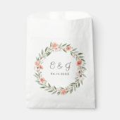 緑、ロマンチックなバラリース フェイバーバッグ (正面)