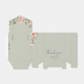 緑、ロマンチックなバラリース フェイバーボックス (折り畳みなし)