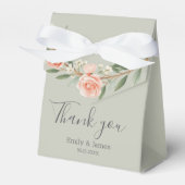 緑、ロマンチックなバラリース フェイバーボックス (正面サイド)