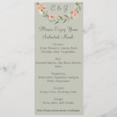 緑、ロマンチックなバラリース メニュー (正面)