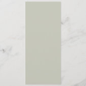 緑、ロマンチックなバラリース メニュー (裏面)