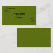 緑 名刺 (正面/裏面)