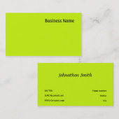 緑 名刺 (正面/裏面)