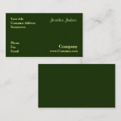 緑 名刺 (正面/裏面)