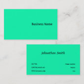 緑 名刺 (正面/裏面)