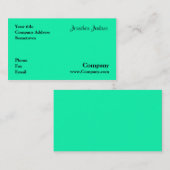 緑 名刺 (正面/裏面)