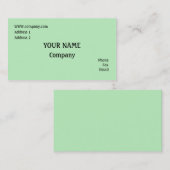 緑 名刺 (正面/裏面)