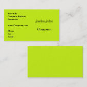 緑 名刺 (正面/裏面)