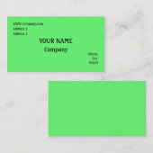 緑 名刺 (正面/裏面)