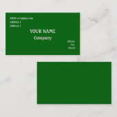 緑 名刺 (正面/裏面)