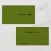緑 名刺 (正面/裏面)