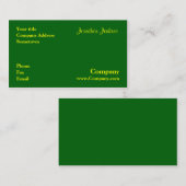 緑 名刺 (正面/裏面)