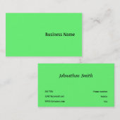 緑 名刺 (正面/裏面)