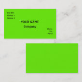 緑 名刺 (正面/裏面)