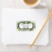 緑、差出人住所ラベル ラベル (インサイチュ)