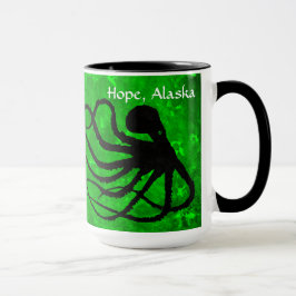 緑、希望- 15のozのOctopodes。 コンボのマグ マグカップ